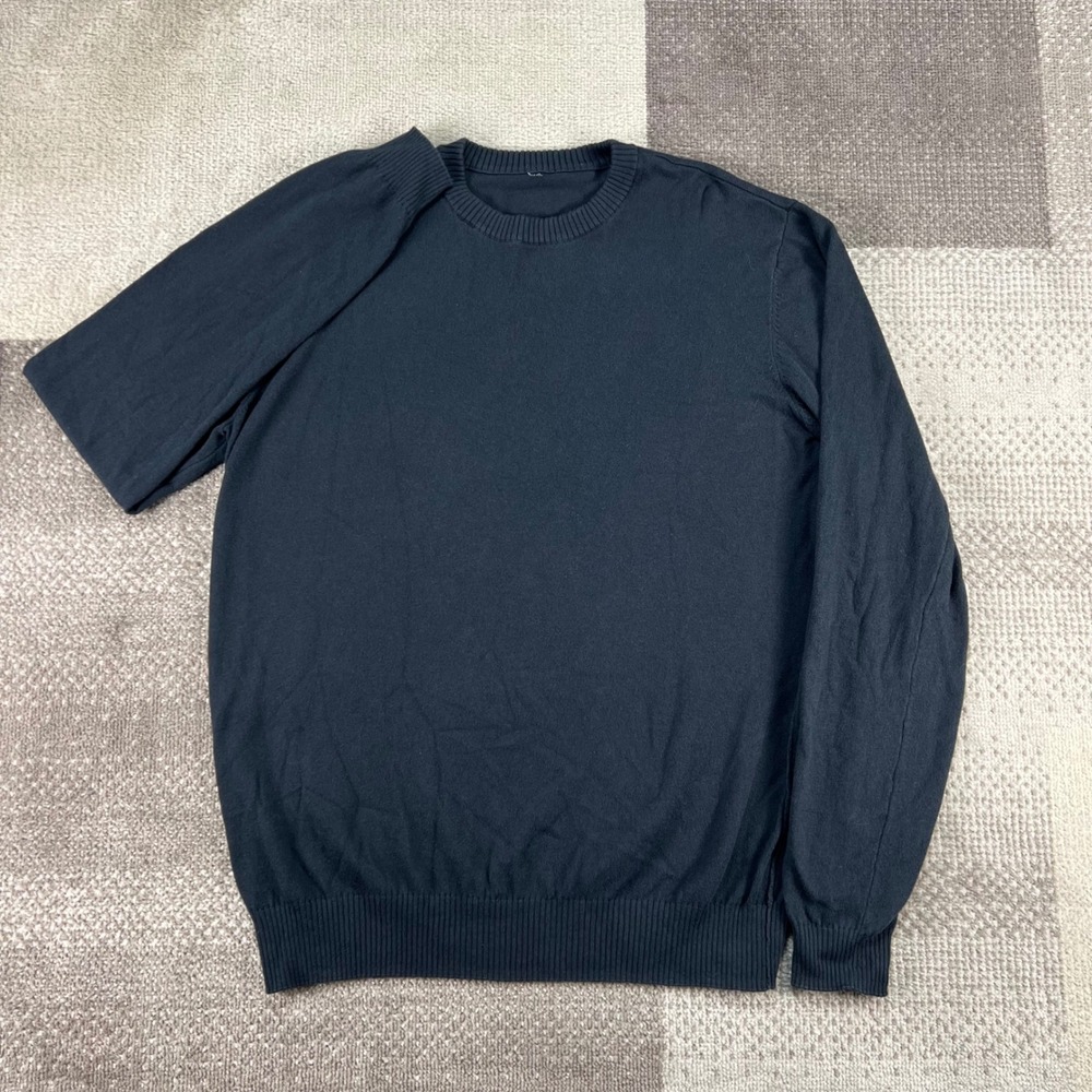 Vuori Mens V250 Organic Cotton Cashmere Blend Crewneck Sweater Black‎ Large